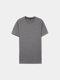 T-shirt básica de algodão|LION OF PORCHES Outlet