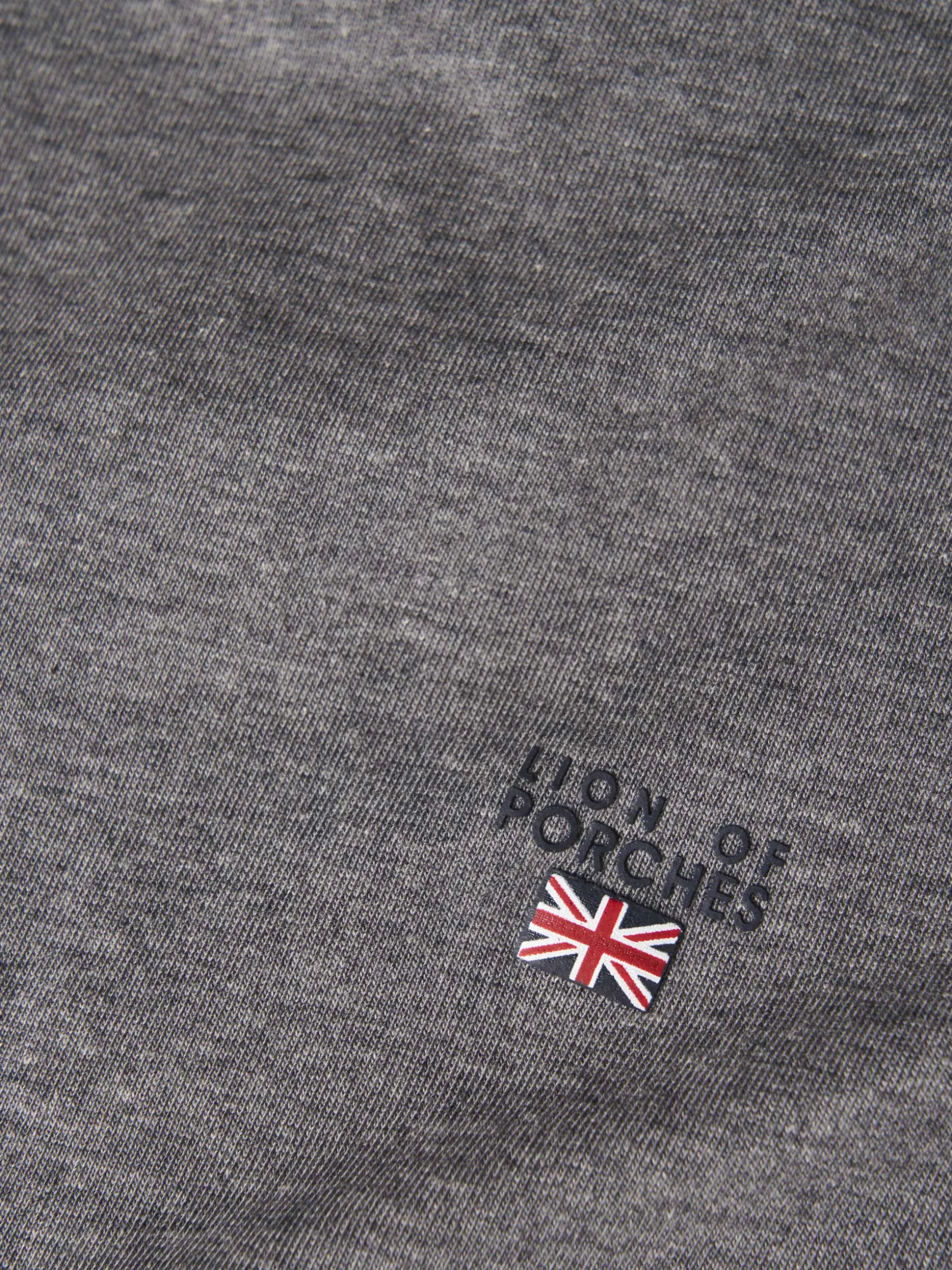 T-shirt básica de algodão|LION OF PORCHES Outlet