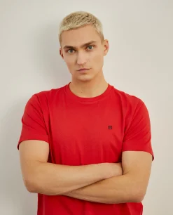 T-shirt básica de algodão|LION OF PORCHES Sale