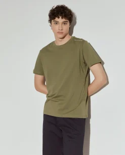T-shirt básica de algodão|LION OF PORCHES Cheap