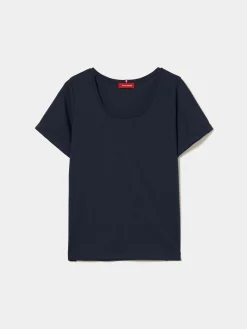 T-shirt básica de algodão|LION OF PORCHES Fashion