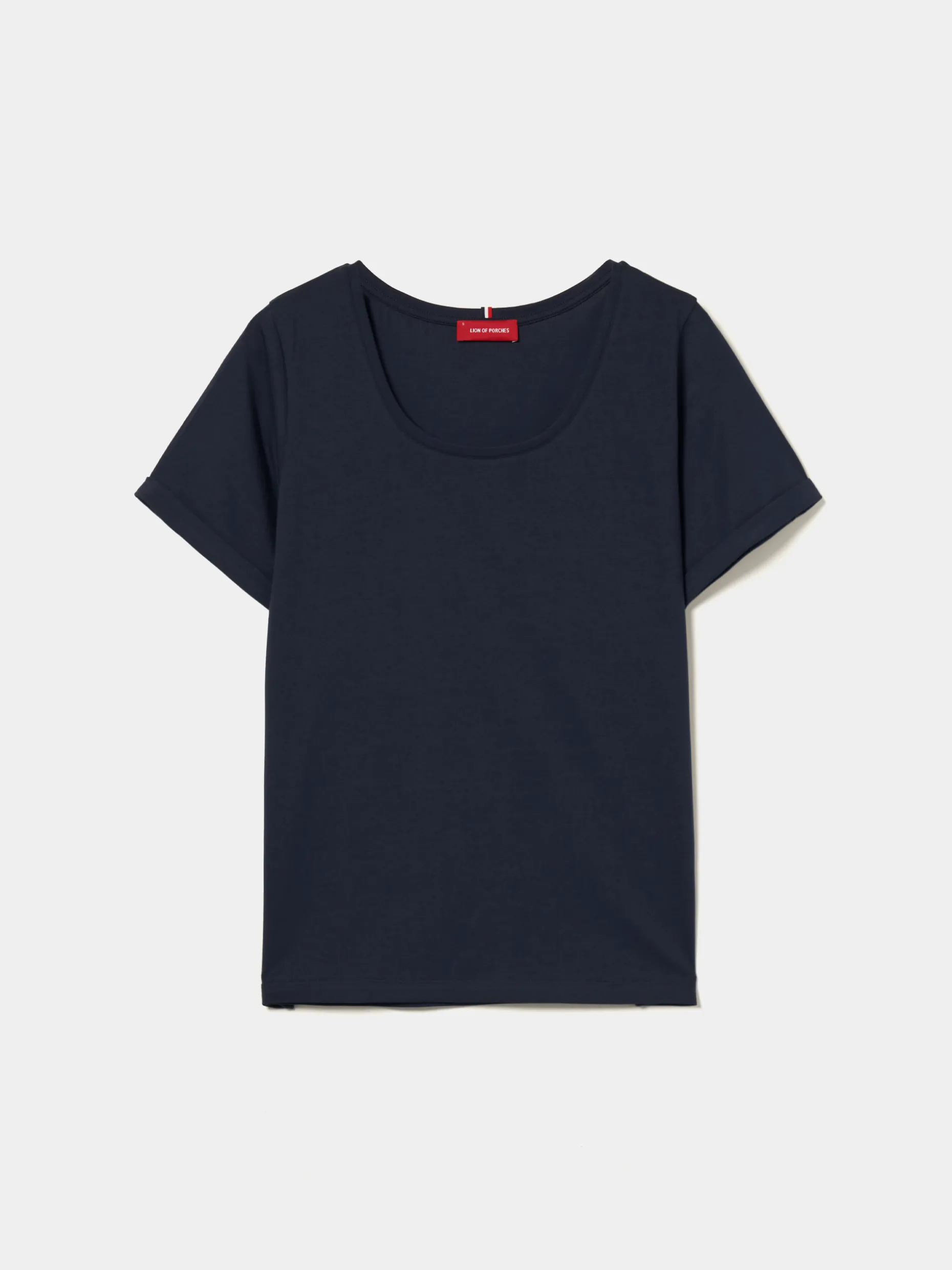 T-shirt básica de algodão|LION OF PORCHES Fashion