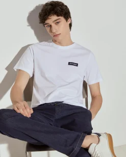 T-shirt básica de algodão|LION OF PORCHES Sale