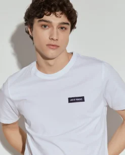 T-shirt básica de algodão|LION OF PORCHES Sale