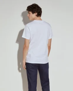 T-shirt básica de algodão|LION OF PORCHES Sale