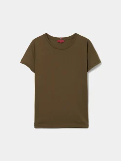 T-shirt básica em algodão|LION OF PORCHES Cheap