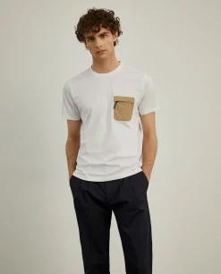 T-shirt com bolso em contraste|LION OF PORCHES Sale