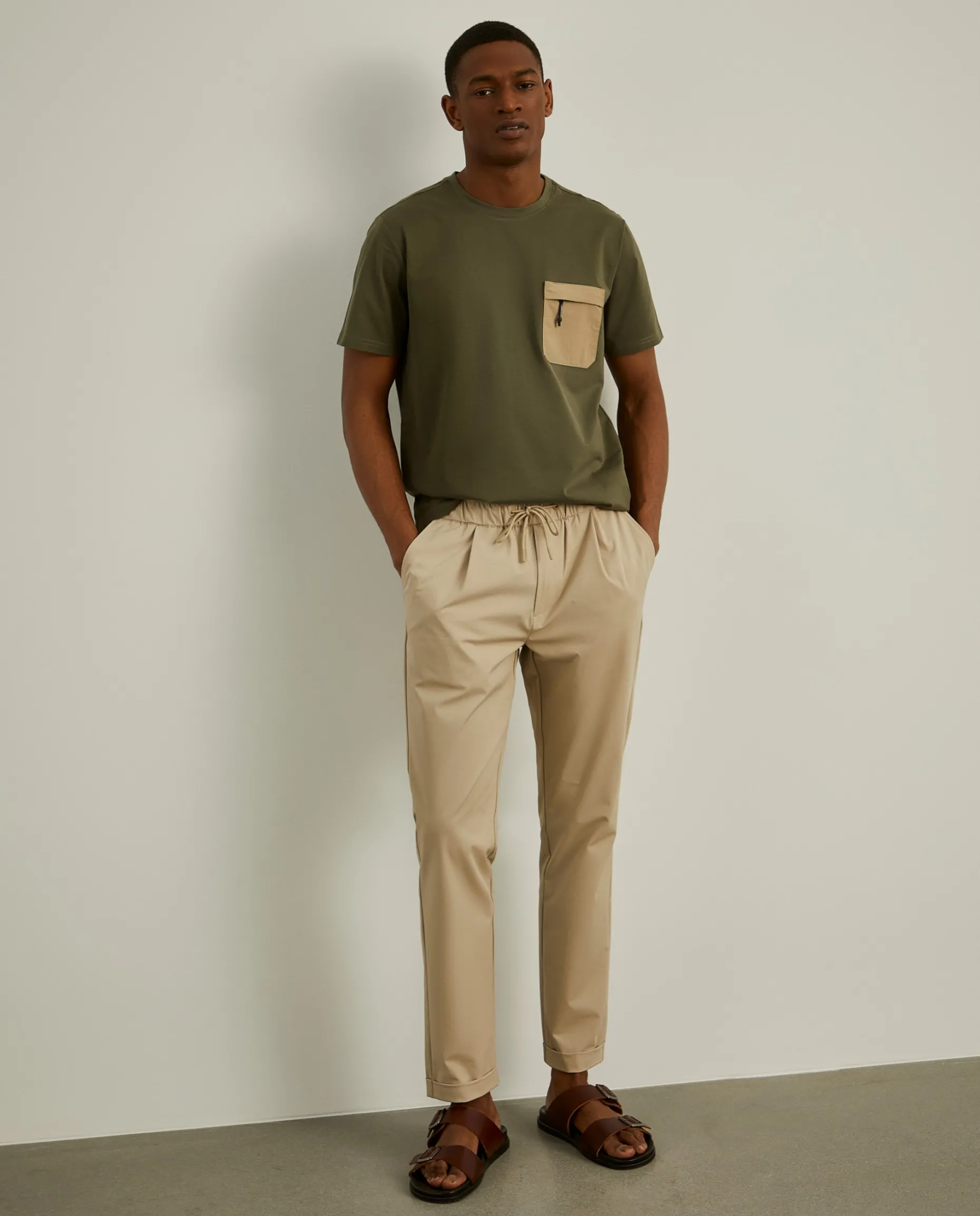 T-shirt com bolso em contraste|LION OF PORCHES Sale
