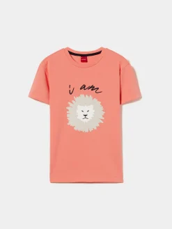 T-shirt com estampado de leão|LION OF PORCHES Flash Sale