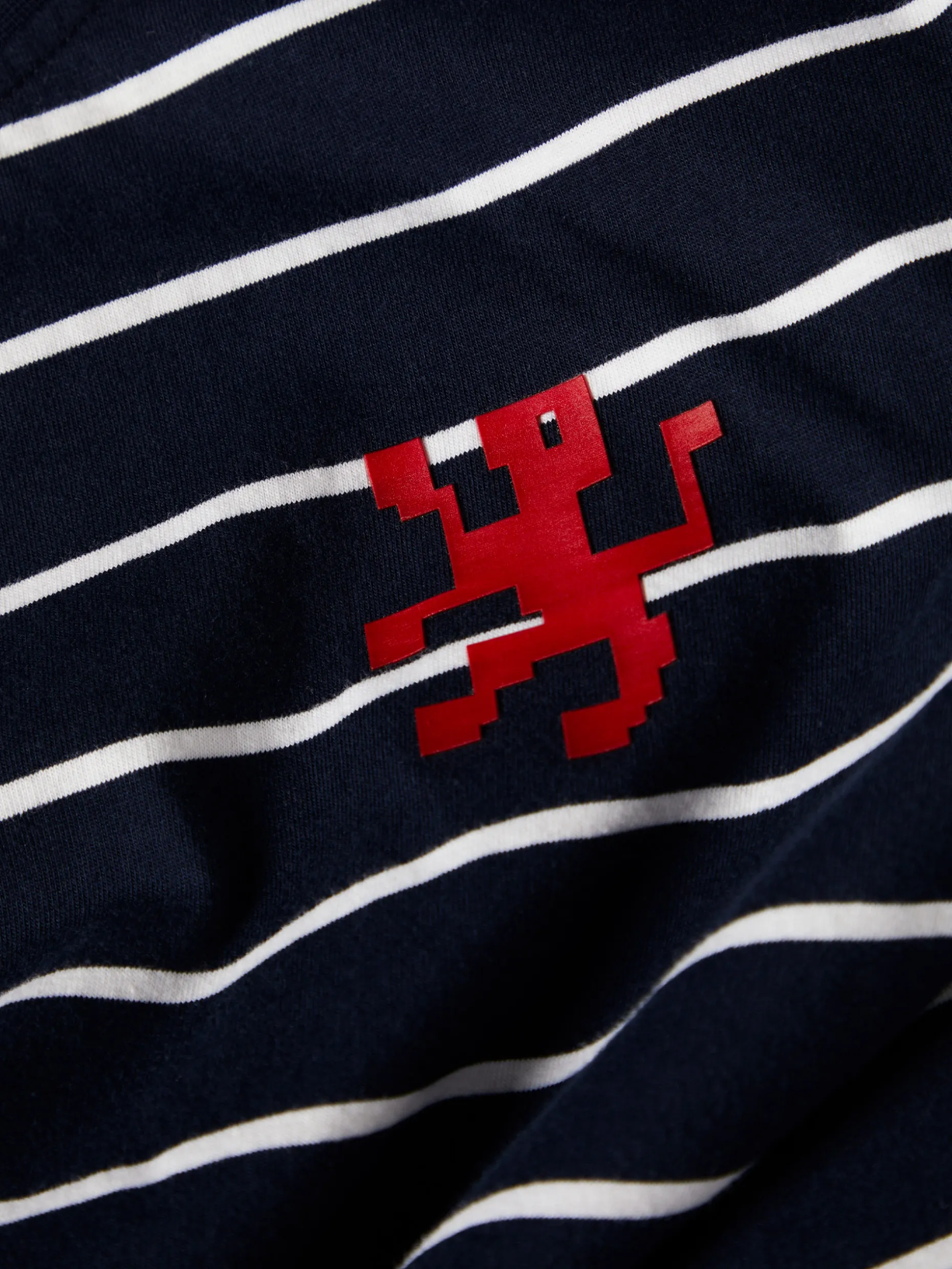 T-shirt com padrão de riscas 100% algodão|LION OF PORCHES Cheap