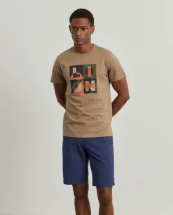 T-shirt de algodão com estampado|LION OF PORCHES Clearance