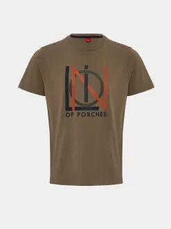 T-shirt de algodão com estampado|LION OF PORCHES Outlet
