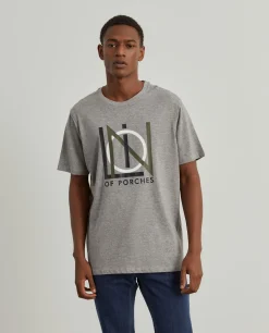 T-shirt de algodão com estampado|LION OF PORCHES Sale