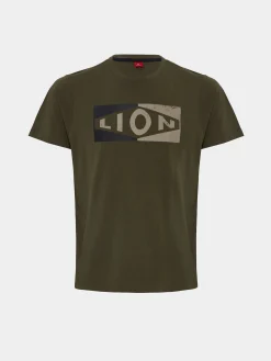 T-shirt de algodão com estampado|LION OF PORCHES Hot
