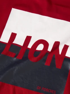 T-shirt de algodão com estampado|LION OF PORCHES Sale