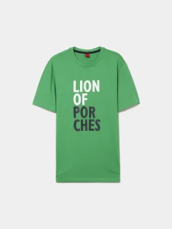 T-shirt de algodão com estampado|LION OF PORCHES New