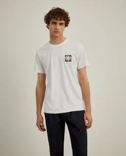 T-shirt de algodão com estampado|LION OF PORCHES Store