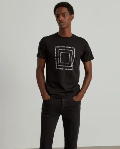 T-shirt de algodão com estampado|LION OF PORCHES Store