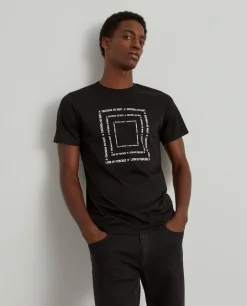 T-shirt de algodão com estampado|LION OF PORCHES Store