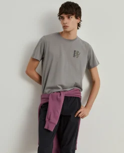 T-shirt de algodão com estampado|LION OF PORCHES New