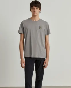 T-shirt de algodão com estampado|LION OF PORCHES New