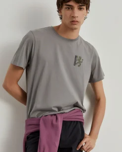 T-shirt de algodão com estampado|LION OF PORCHES New
