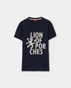 T-shirt de algodão com estampado|LION OF PORCHES Best Sale