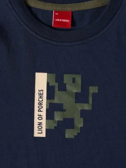 T-shirt de algodão com estampado|LION OF PORCHES Cheap