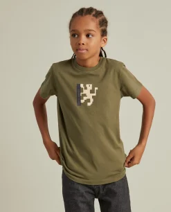 T-shirt de algodão com estampado|LION OF PORCHES Outlet