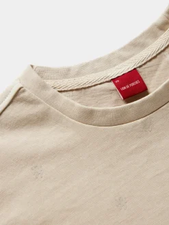 T-shirt de algodão com leões|LION OF PORCHES Shop