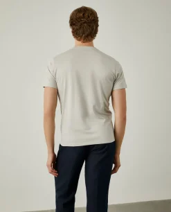 T-shirt de algodão com logotipo no peito|LION OF PORCHES Sale