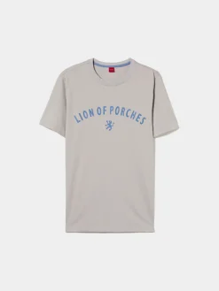 T-shirt de algodão com logotipo no peito|LION OF PORCHES Sale