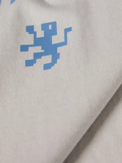 T-shirt de algodão com logotipo no peito|LION OF PORCHES Sale