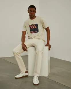 T-shirt de algodão com mensagem|LION OF PORCHES Store