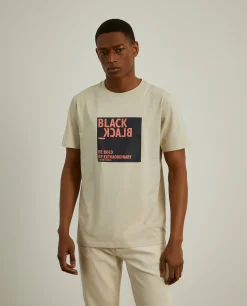 T-shirt de algodão com mensagem|LION OF PORCHES Store