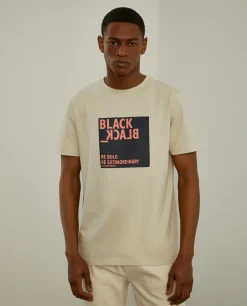 T-shirt de algodão com mensagem|LION OF PORCHES Store