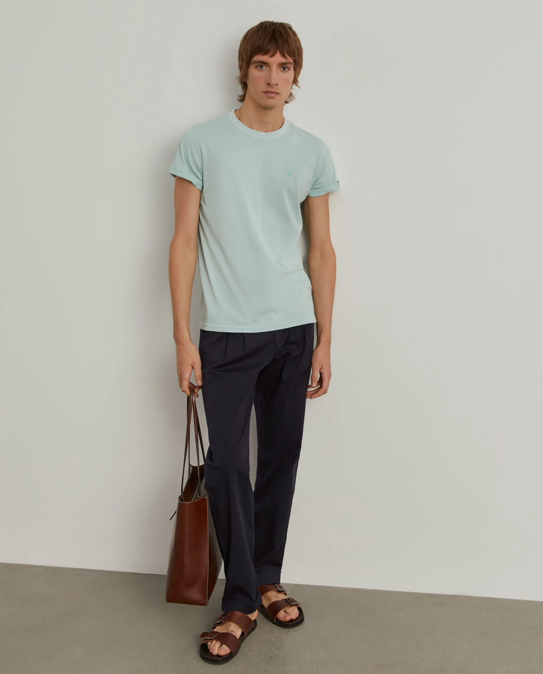 T-shirt de algodão garment dye|LION OF PORCHES Fashion