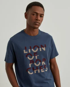 T-shirt de algodão|LION OF PORCHES Online
