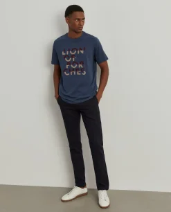 T-shirt de algodão|LION OF PORCHES Online