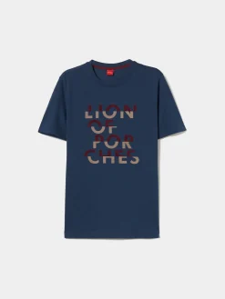 T-shirt de algodão|LION OF PORCHES Online