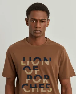 T-shirt de algodão|LION OF PORCHES Online