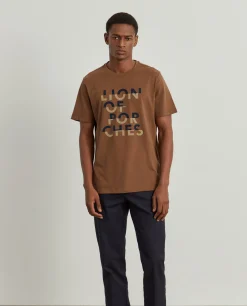 T-shirt de algodão|LION OF PORCHES Online