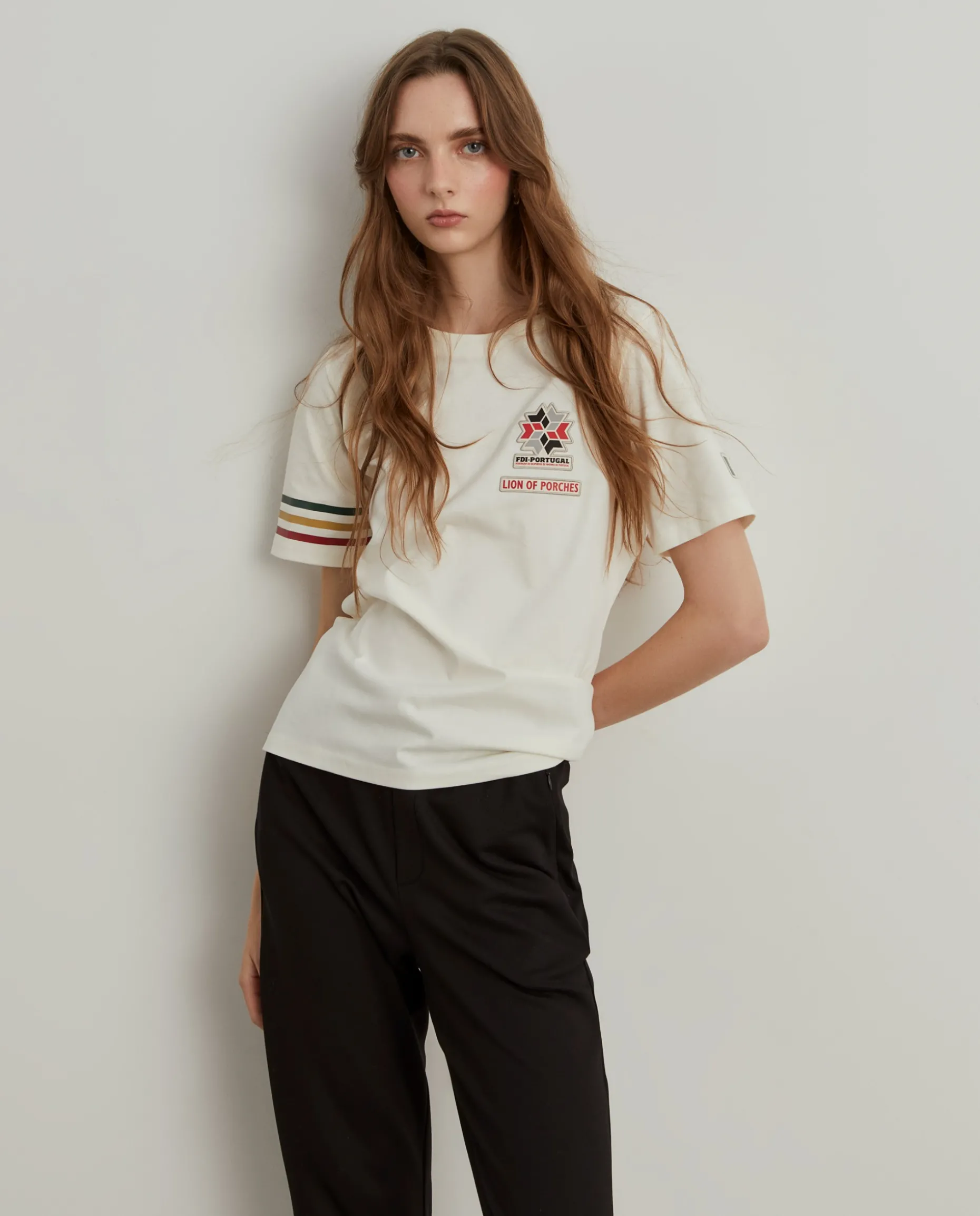 T-shirt feminina de algodão Lion x FDI|LION OF PORCHES Cheap