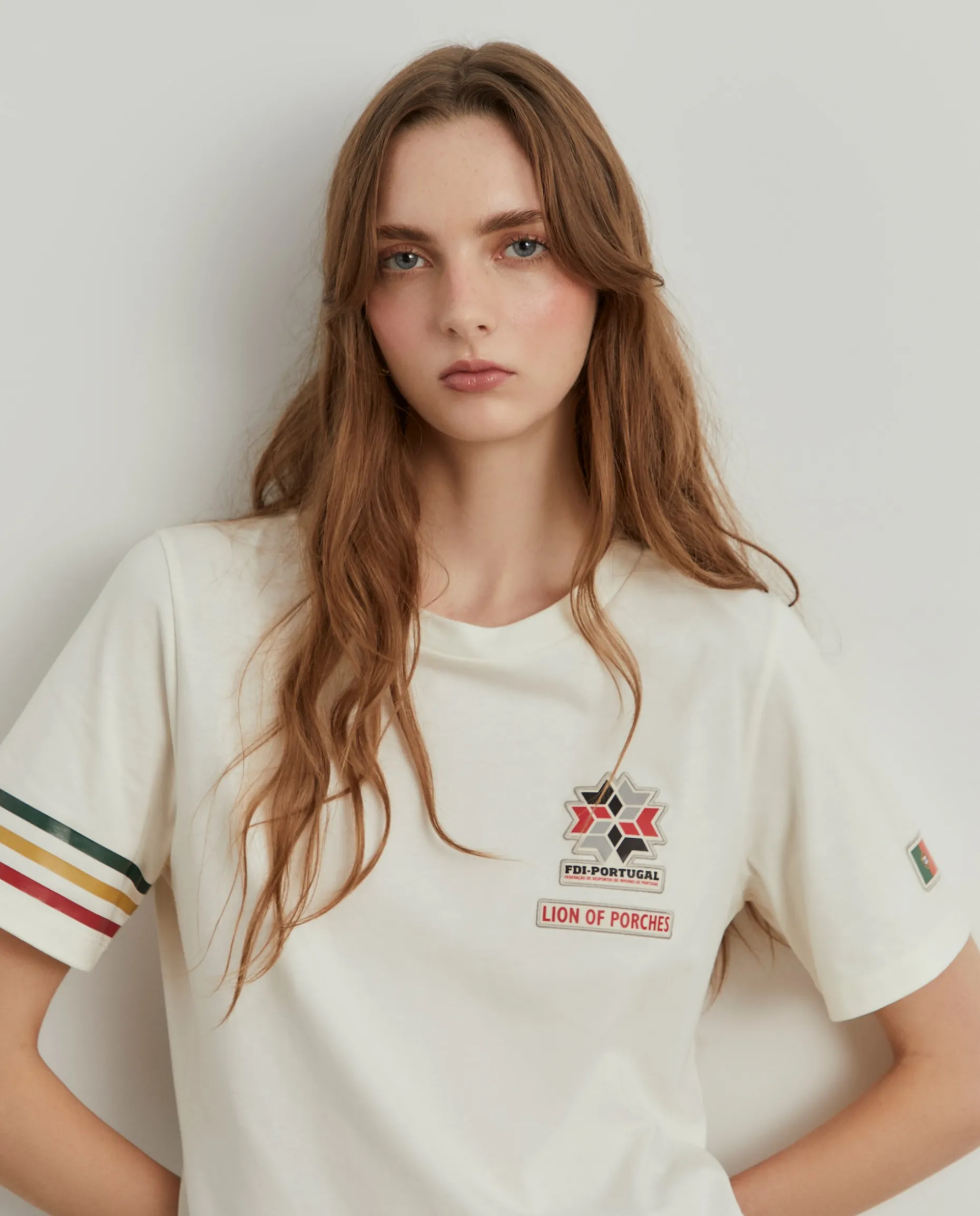 T-shirt feminina de algodão Lion x FDI|LION OF PORCHES Cheap