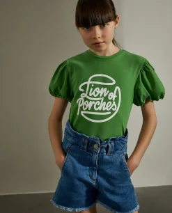 T-shirt manga curta|LION OF PORCHES Flash Sale