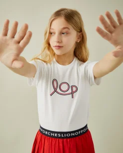 T-shirt manga curta com bordado LOP|LION OF PORCHES Sale
