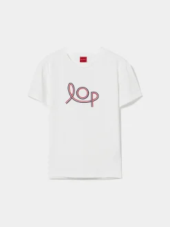 T-shirt manga curta com bordado LOP|LION OF PORCHES Sale