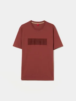 T-shirt manga curta com estampado|LION OF PORCHES New