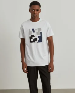 T-shirt manga curta com estampado|LION OF PORCHES Discount