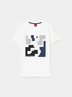 T-shirt manga curta com estampado|LION OF PORCHES Cheap